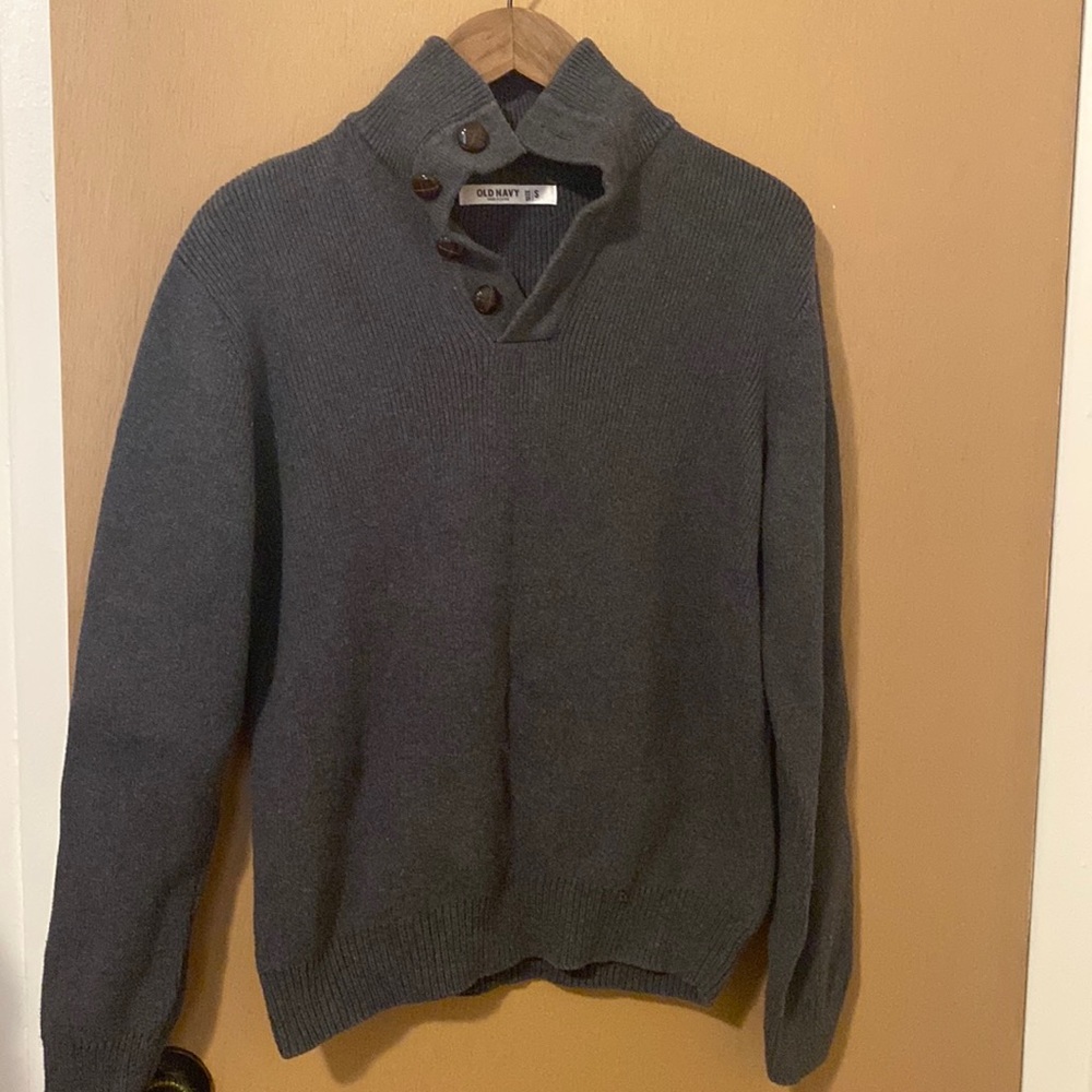 Old Navy Mens button neck pullover sweater size small